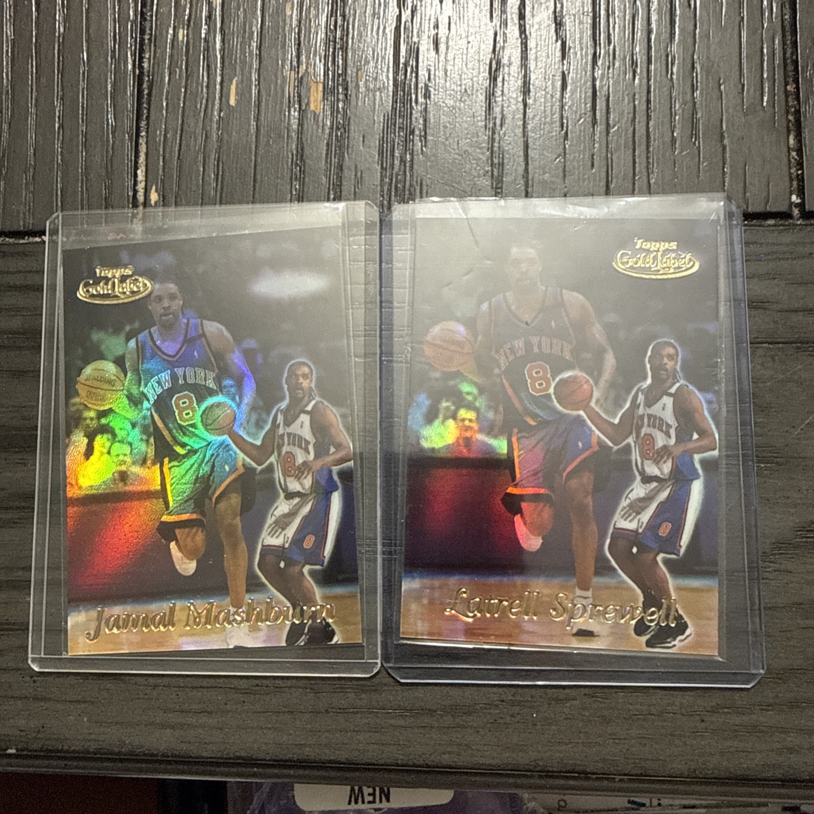 1999-00 Topps Gold Label Class 1 ERROR CARD Jamal Mashburn Latrell Sprewell 1/1