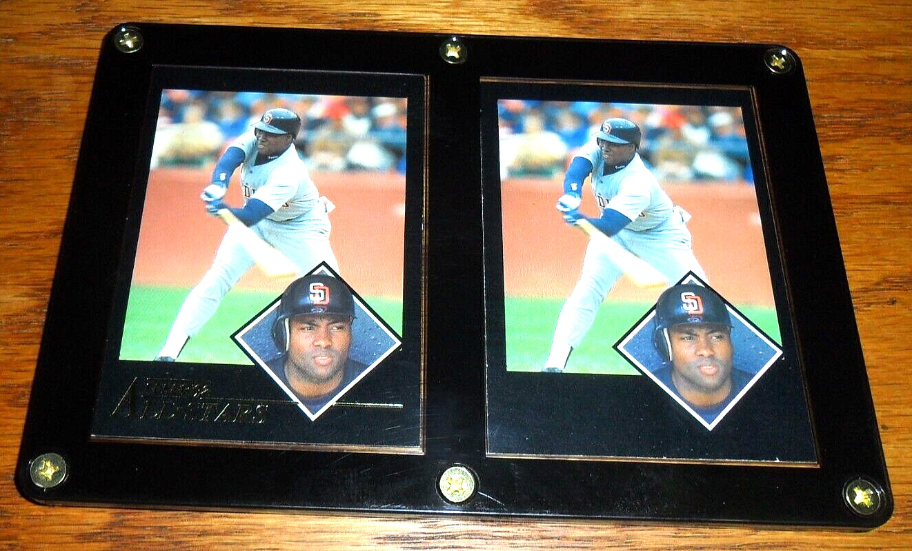 Error 1992 Fleer All Stars Blank Back unfinished front Insert & Finished w/ Case