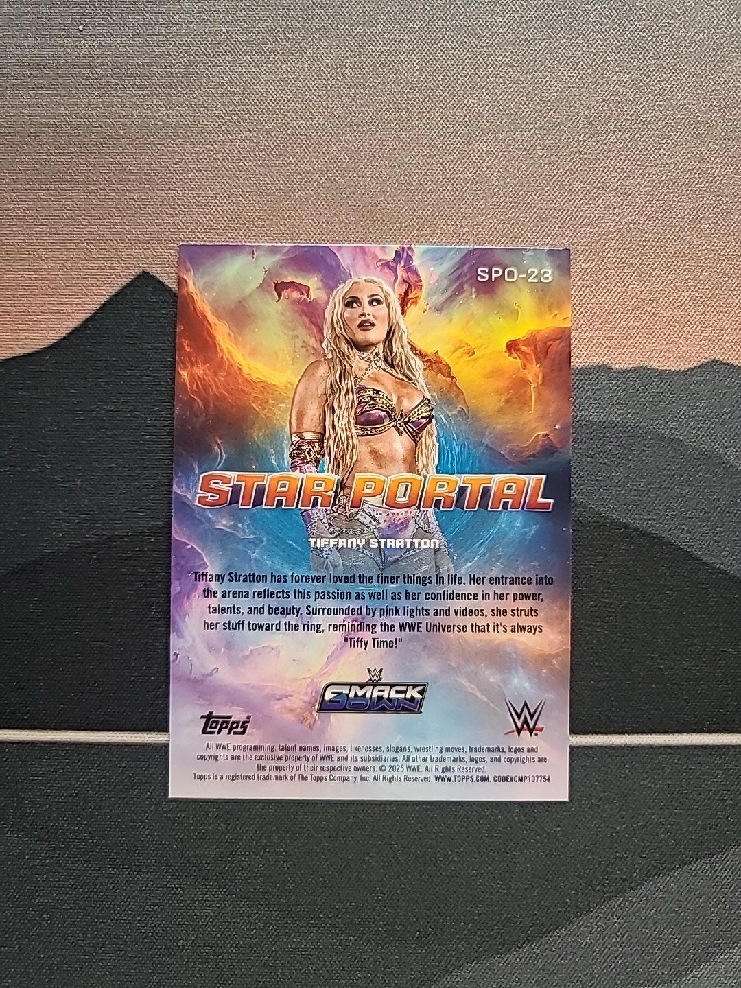 2025 Topps Universe WWE TIFFANY STRATTON #SPO-23 Star Portal Holo Insert 🔥