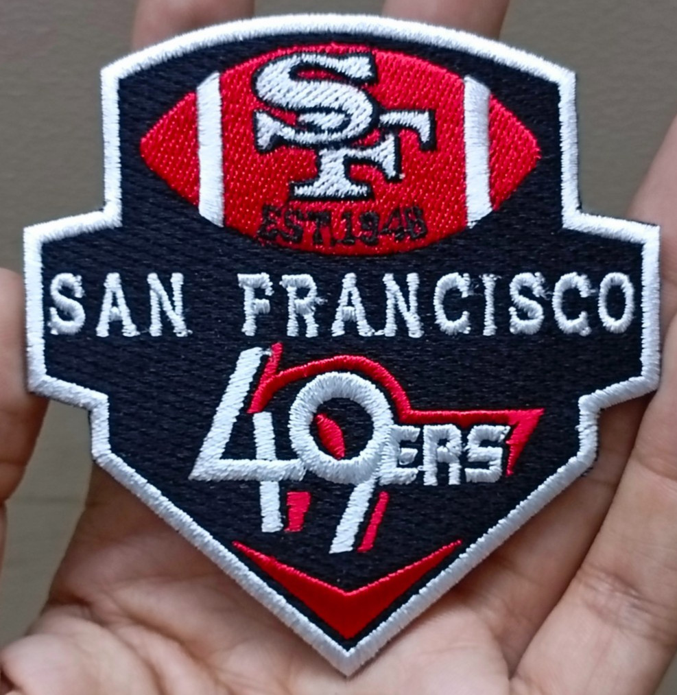 2Pcs San Francisco 49ers NFL Team Logo Iron On Patch-Sew Patch-Embroidered Patch