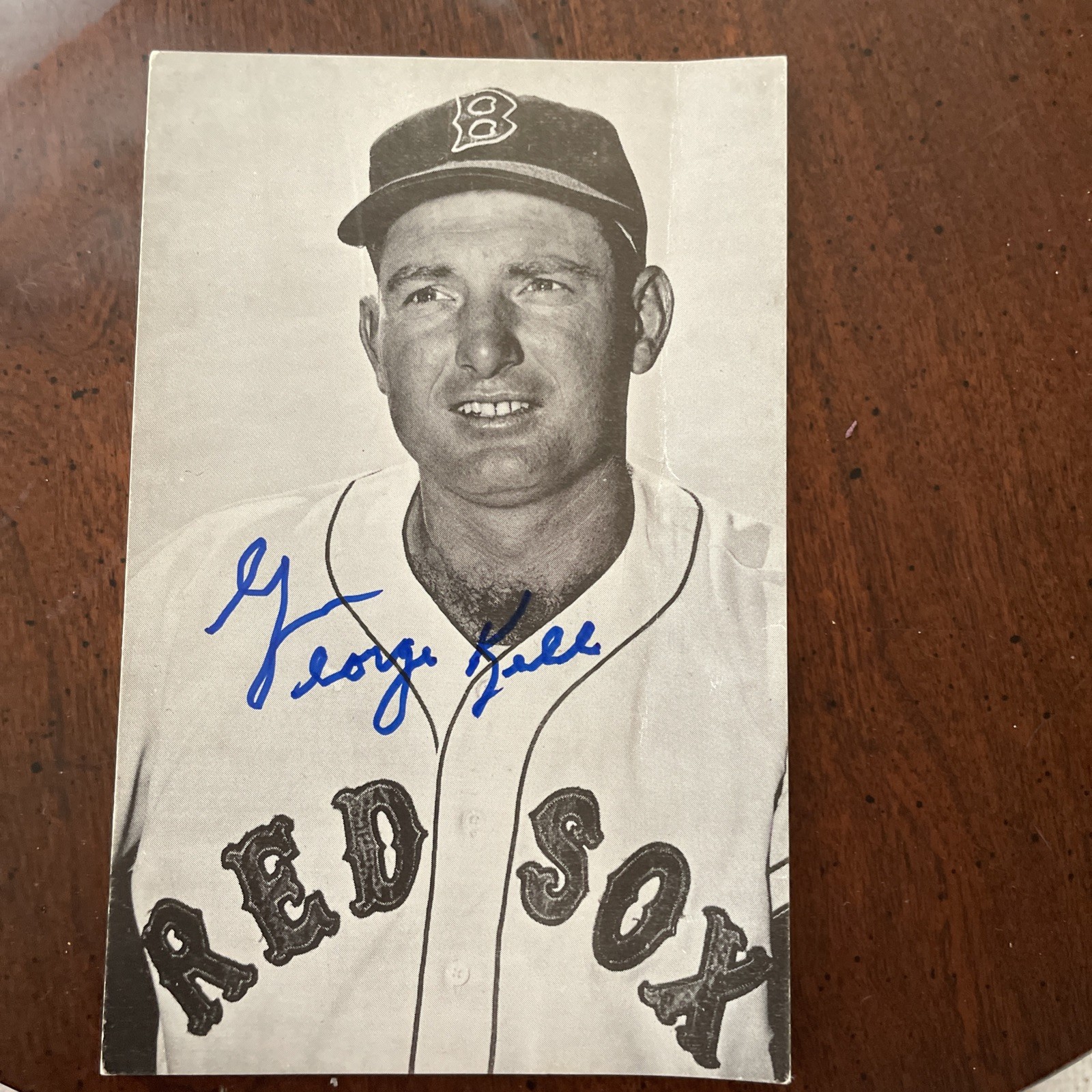 George Kell Boston Red Sox 3.5×5.5in Autographed Photo