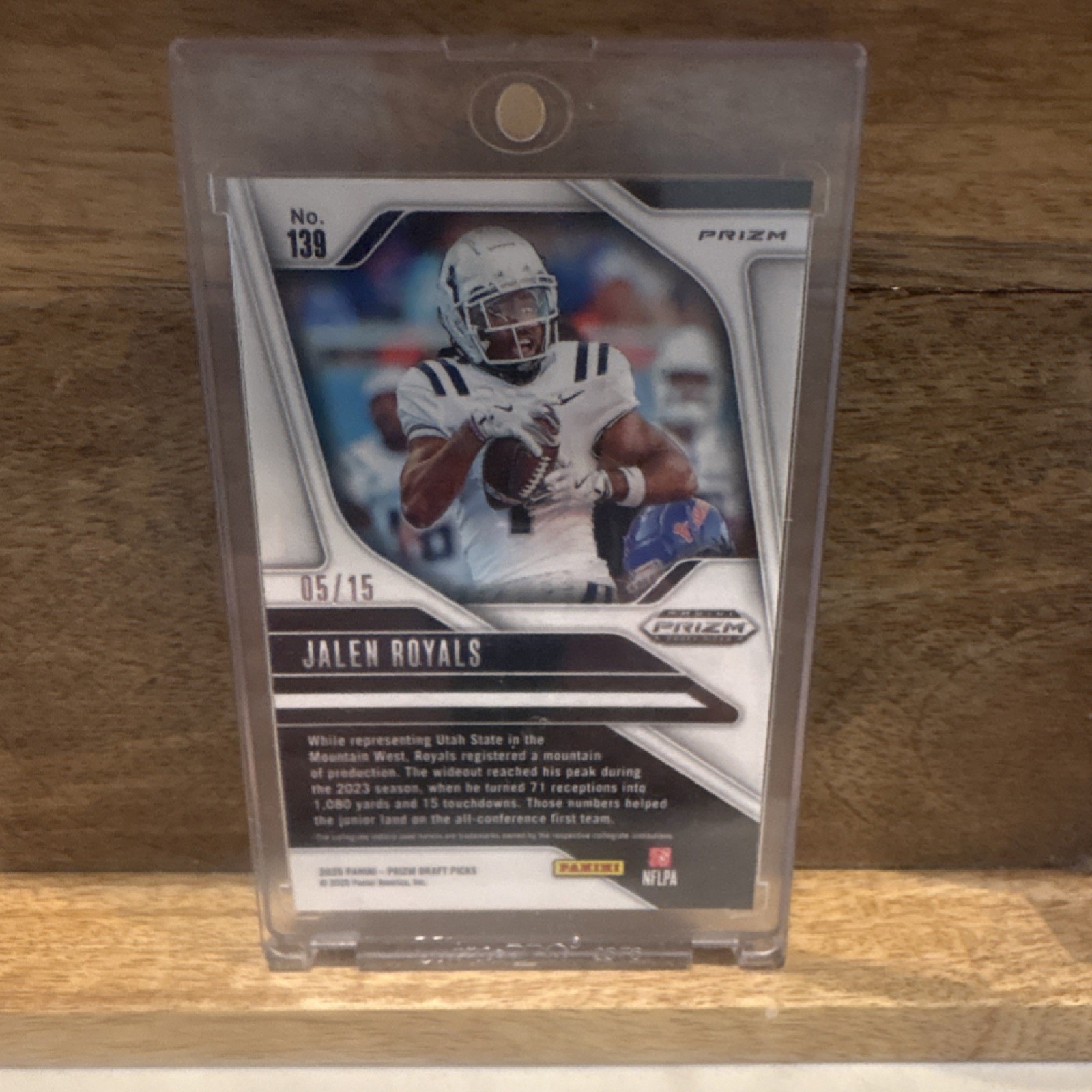 Panini 2023 Prizm Draft Picks Gold Jalen Royals Utah State Aggies #139 05/15