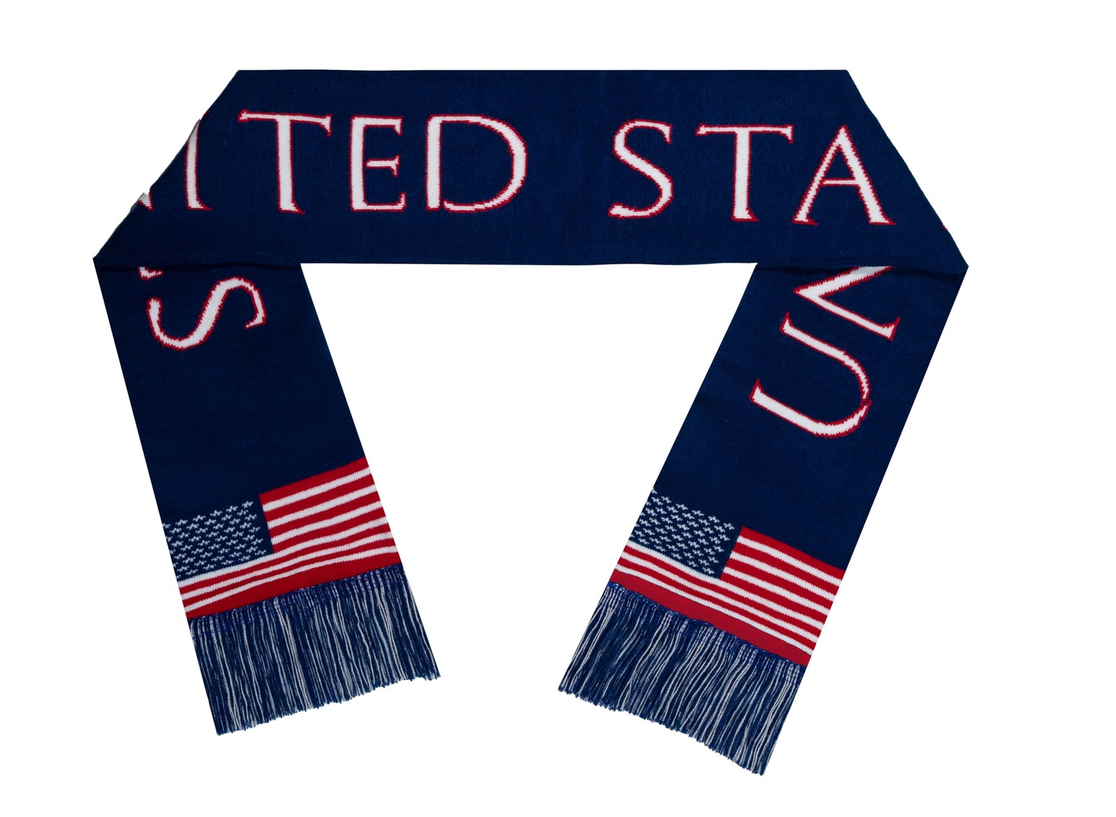 American Scarves Premium USA Soccer Team 59 inches x 6 inches, Multicolor