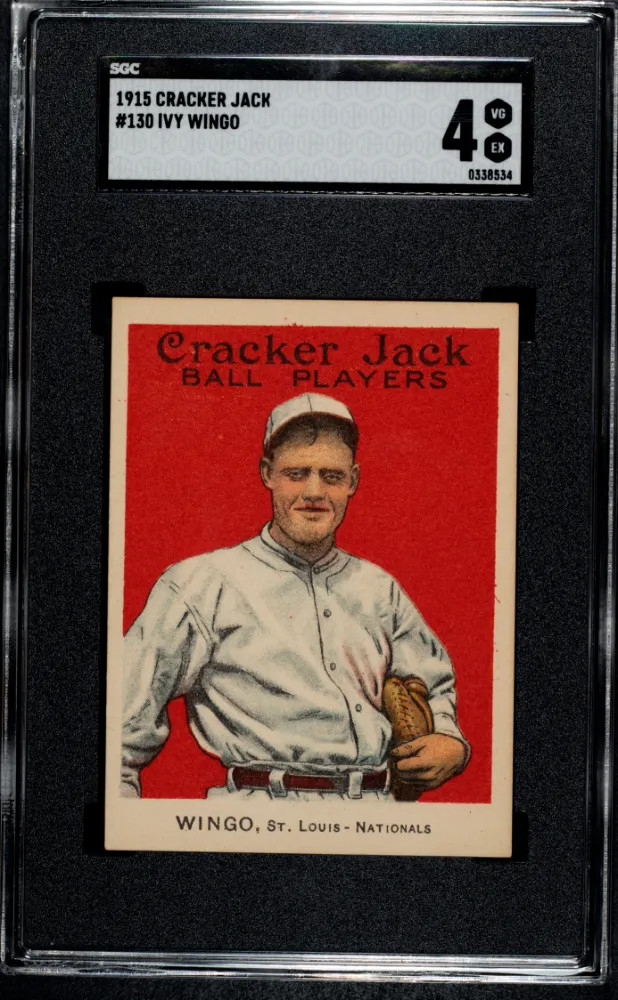 1915 Cracker Jack Ivy Wingo #130 SGC 4