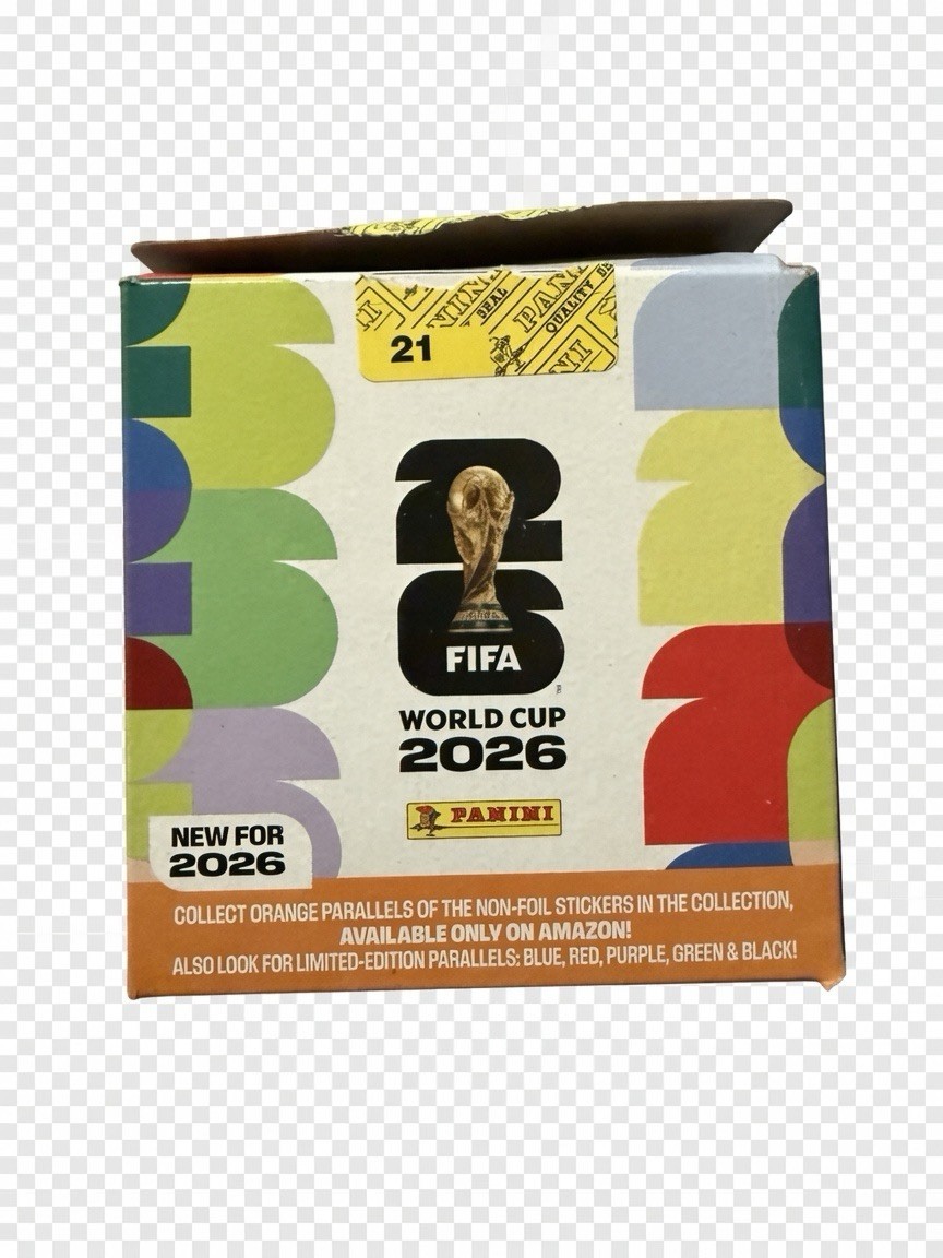2026 FIFA World Cup Sticker Collection Box – 50 Sticker Packs As IS