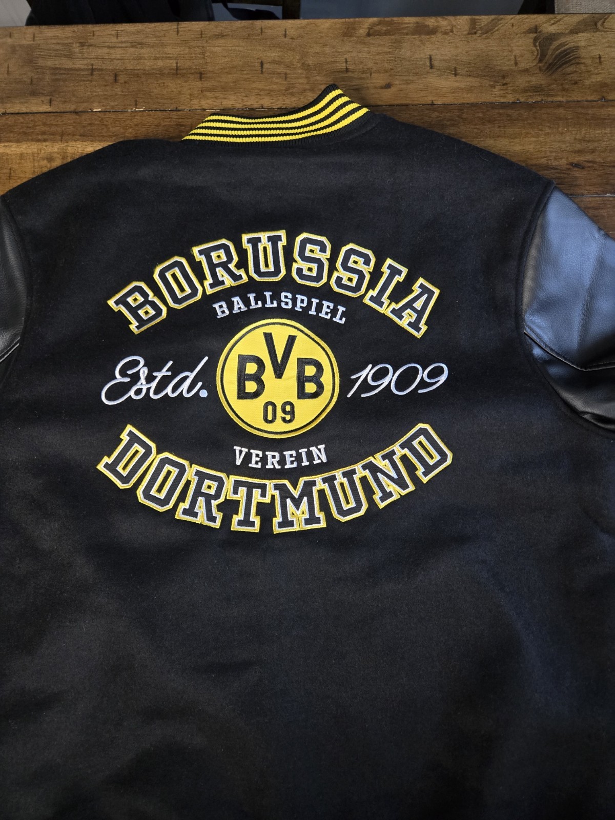 Sport Design Sweden Adult Borussia Dortmund 23/24 Varsity Black Button-up Jacket