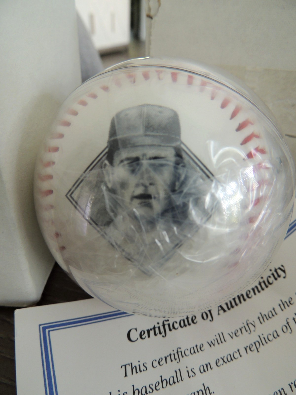 Nolan Ryan Replica Signature & Photo Baseball All Star Marketing w/COA Sealed