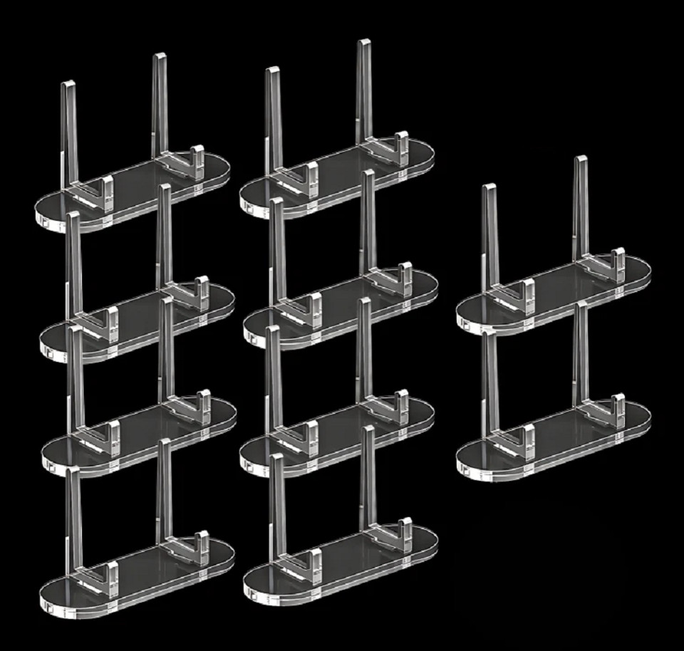 20× Acrylic Trading Card Display Stand Clear Card Stands Sports Card Display USA
