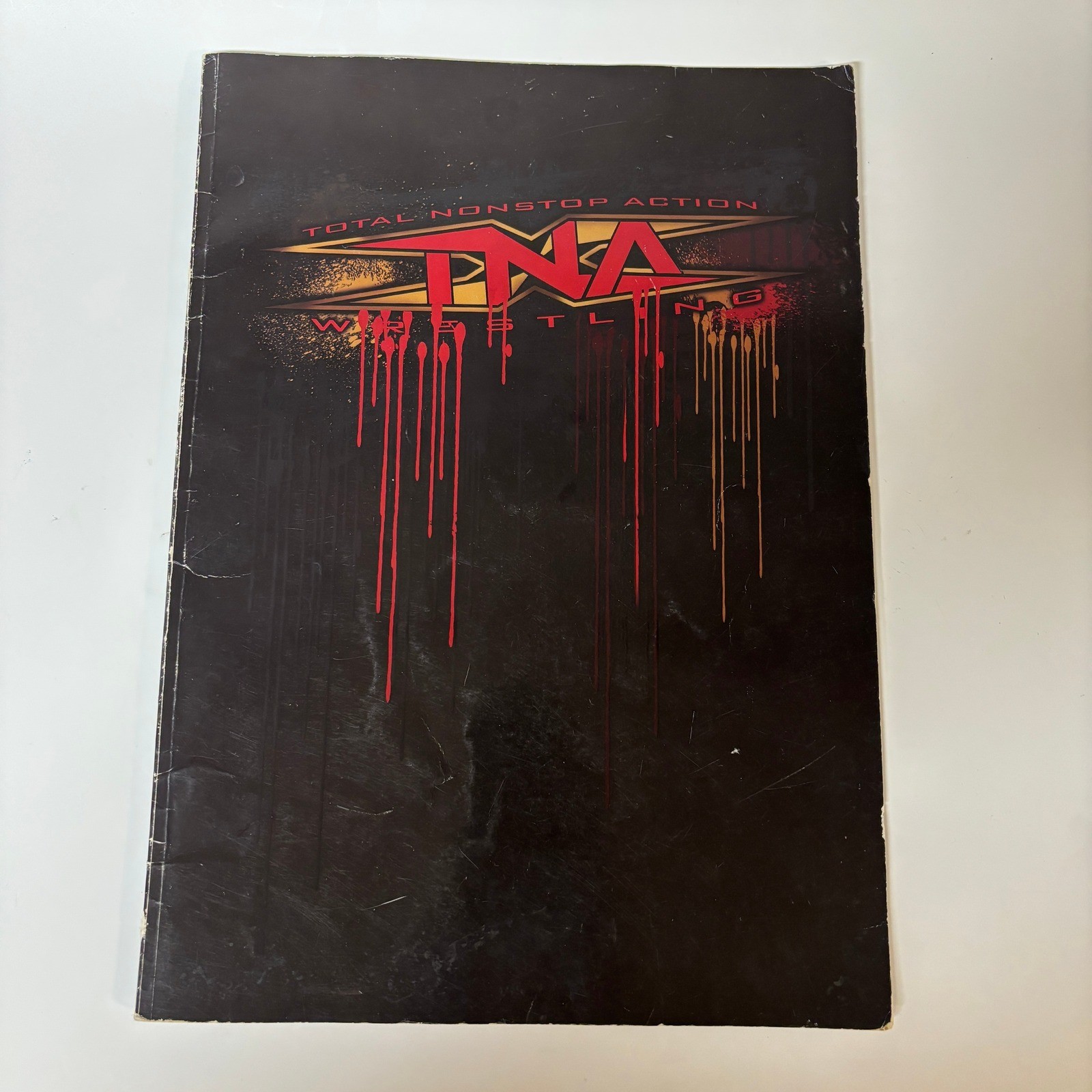 TNA Total Nonstop Action Wrestling Program Autographed Sting Booker T SEE DESC