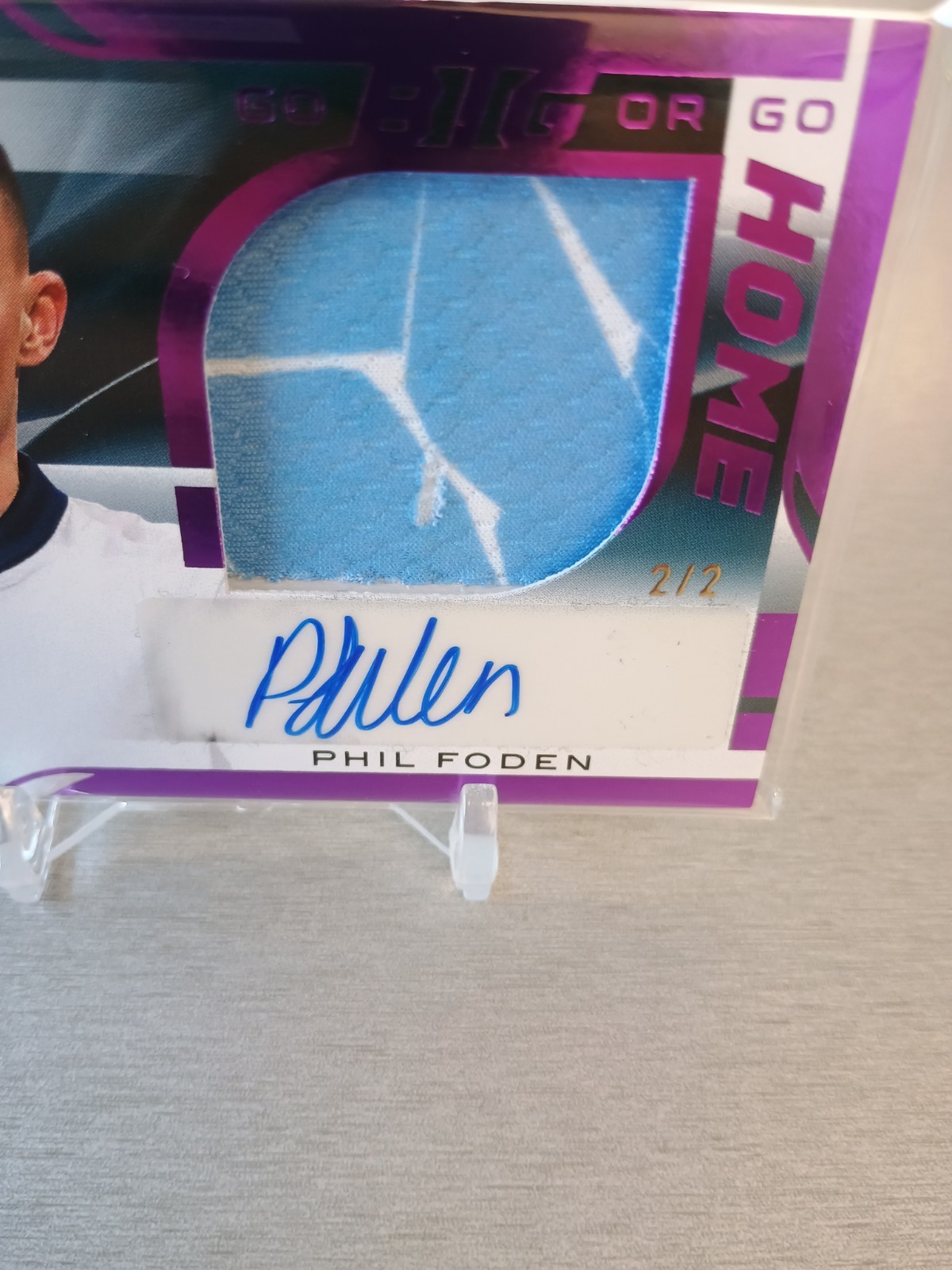 2025 Leaf Trinity Patch Auto Phil Foden Go Big Or Go Home /2