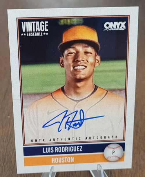 LUIS RODRIGUEZ 249/880 ON CARD AUTO 2026 ONYX AUTHENTICATED VINTAGE NO. VA-LURO