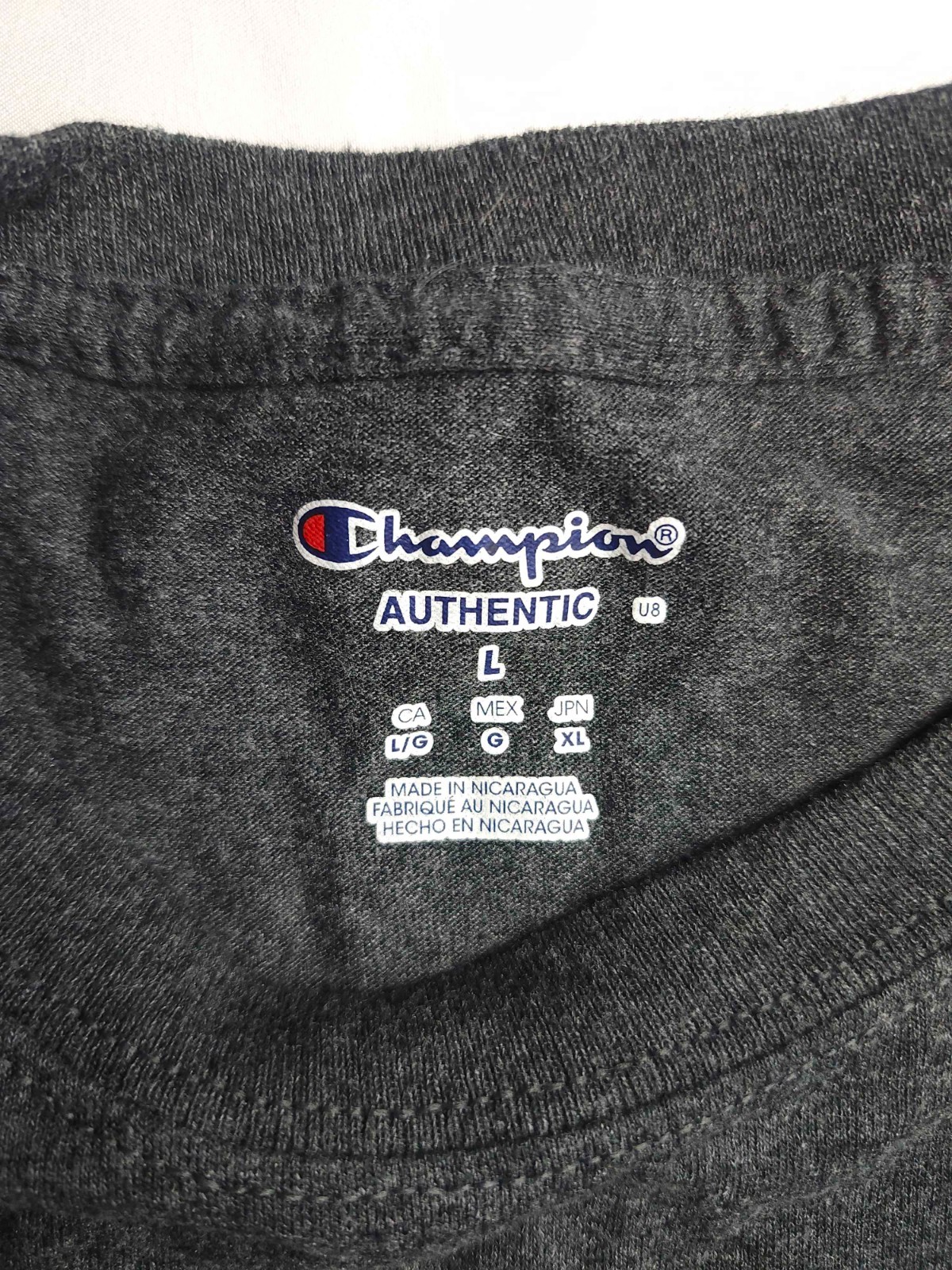 Champion Clemson Tigers T-Shirt Mens Large Dark Heather Gray College Sport NCAA