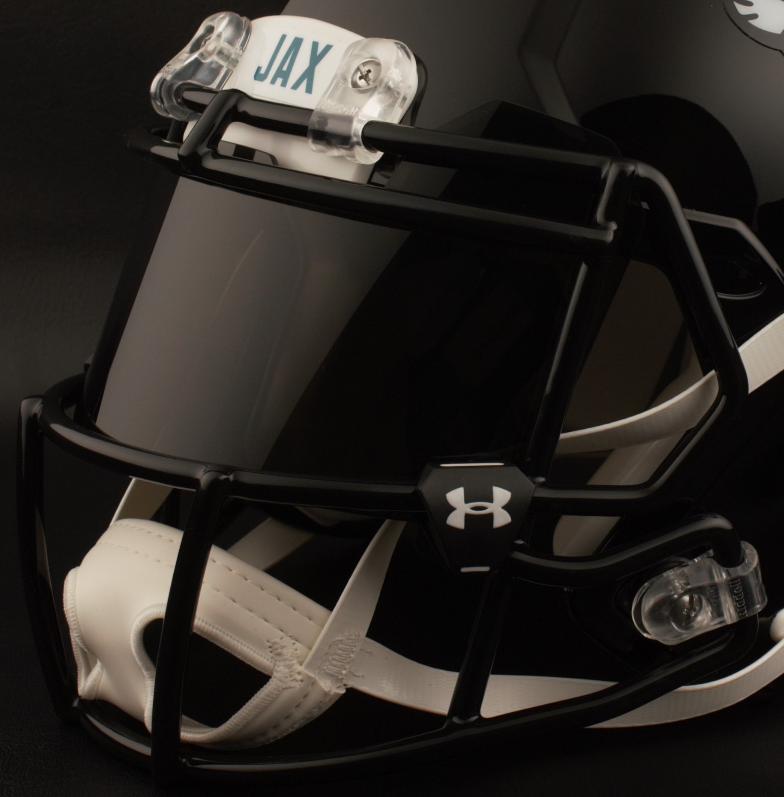 JACKSONVILLE JAGUARS NFL Football Helmet with BLACK-TINT Visor / Eye Shield