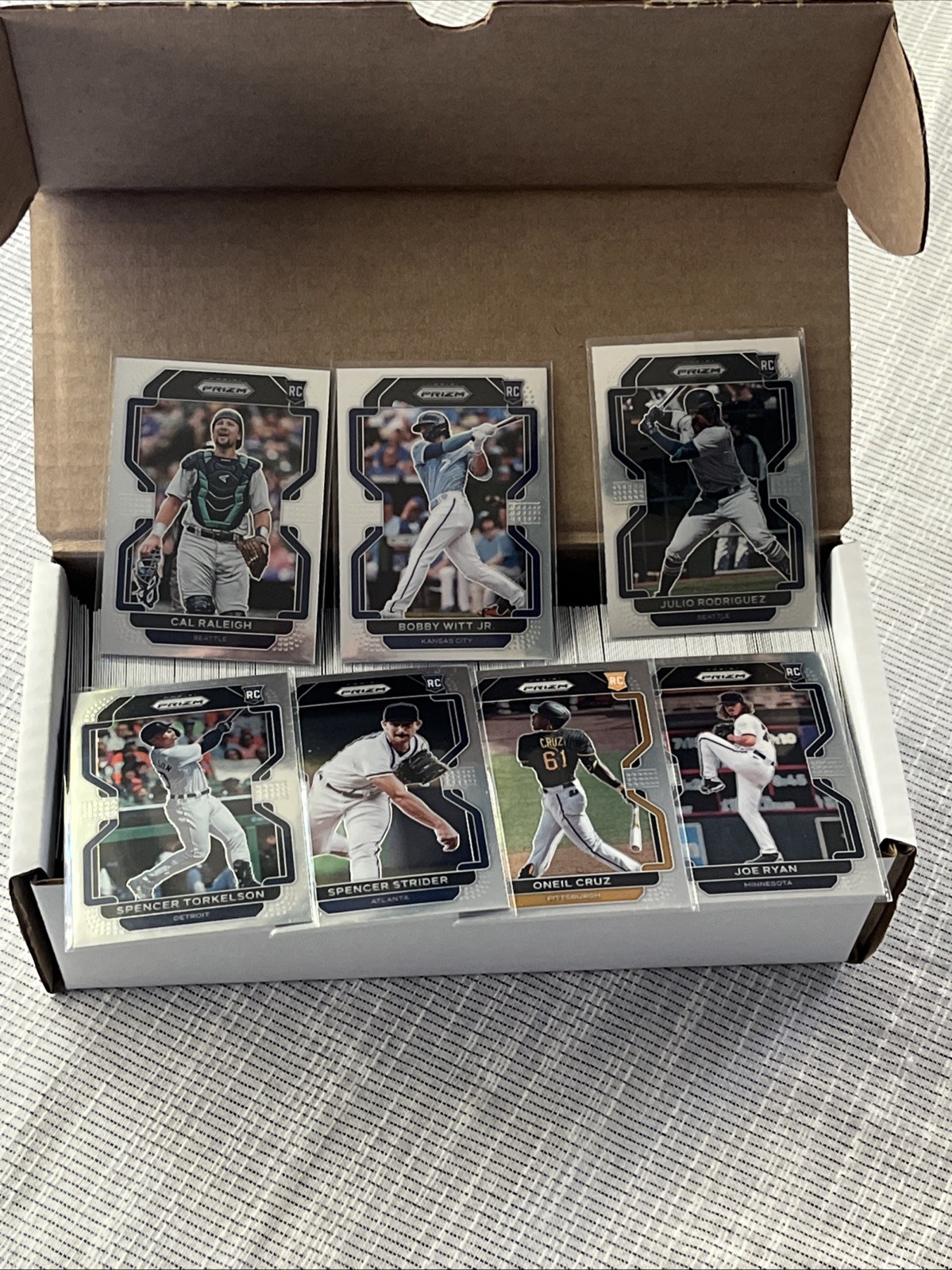 2022 Panini Prizm Baseball Complete Set (1-270) Witt, Rodriguez, Raleigh RC’s