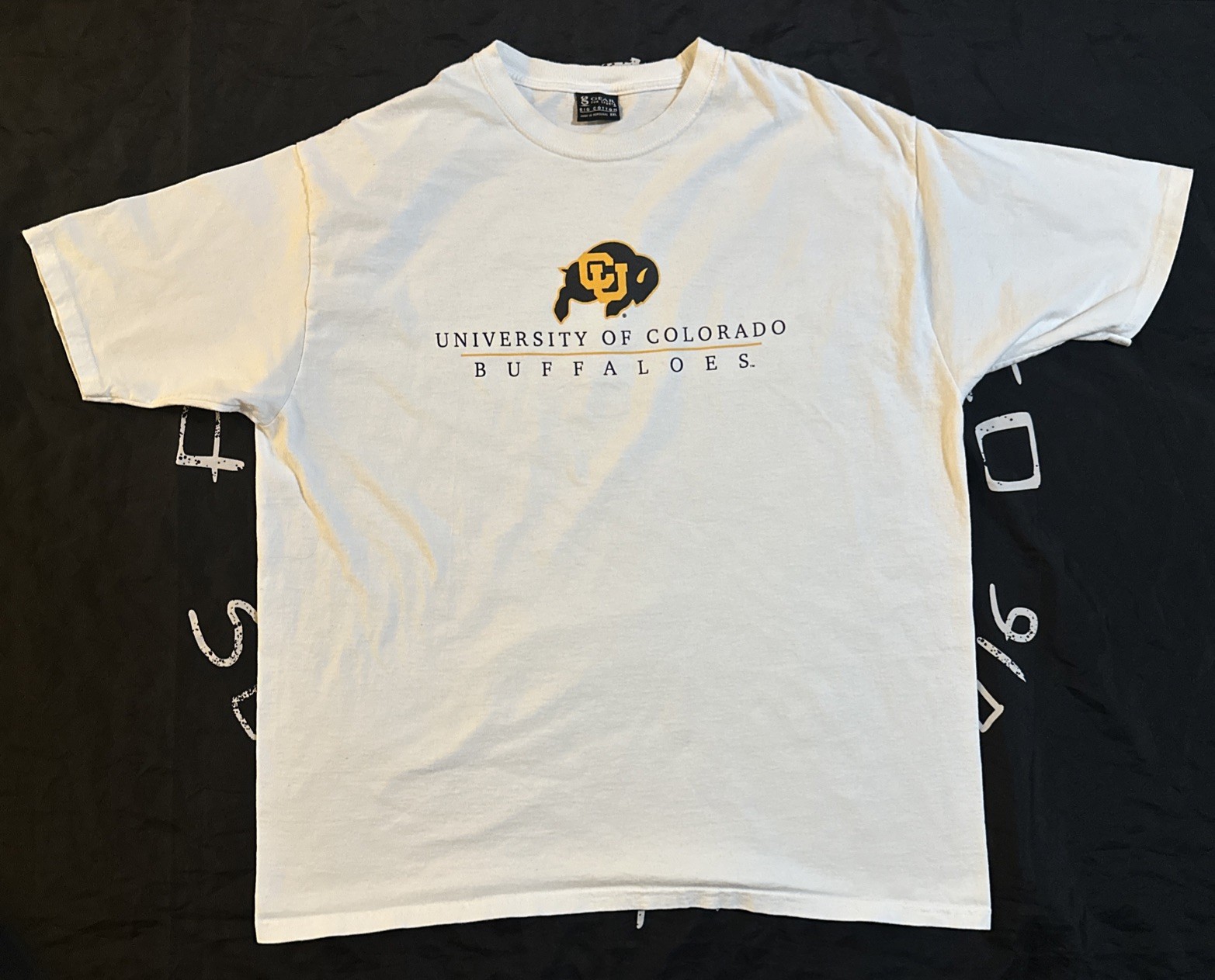 VTG Gear For Sports Colorado Buffaloes XXL White Team T-Shirt Big Cotton Y2K