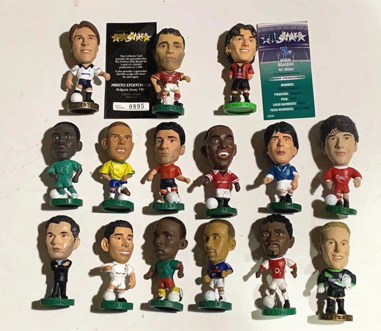 Various Corinthian Headliners Prostars Vintage Soccer Football Figure Blister