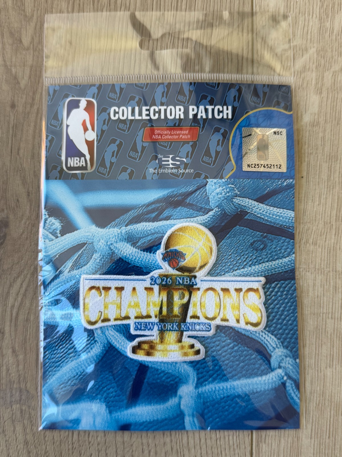 2026 NBA Finals New York Knicks Champions Patch Official Collectors Patch