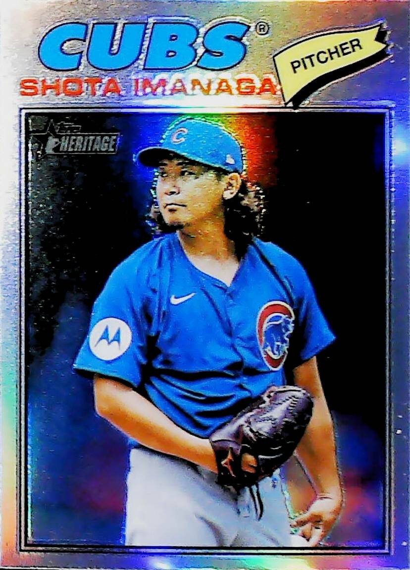 2026 TOPPS HERITAGE SILVER CHROME REFRACTOR #202 SHOTA IMANAGA CUBS