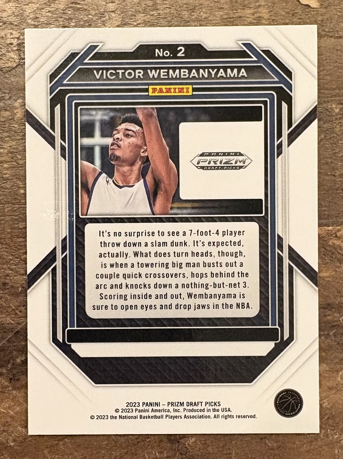 Victor Wembanyama 2023 Panini Prizm Draft Picks RC Rookie Card Spurs Wemby ROY