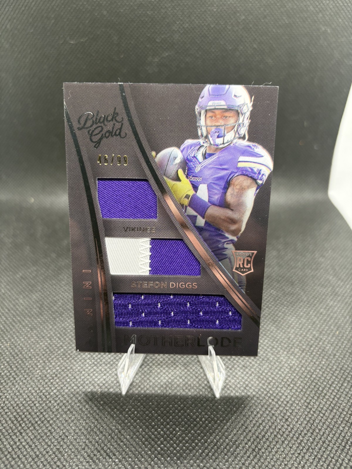 2015 Panini Black Gold – Mother Lode Stefon Diggs #ML-SD White Gold /99