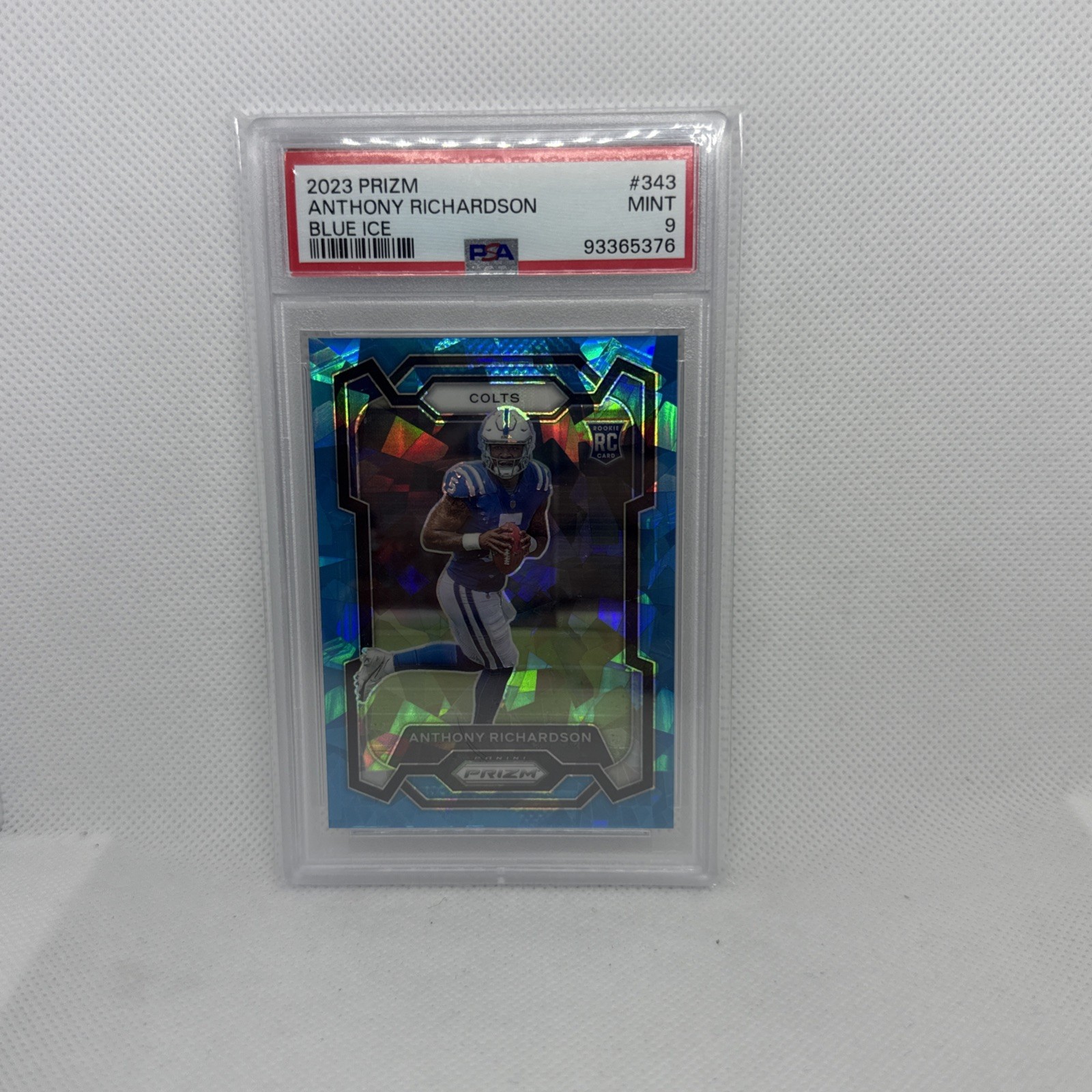 2023 Panini Prizm Anthony Richardson #42/99 Blue Ice Rookie Prizm PSA 9 PC