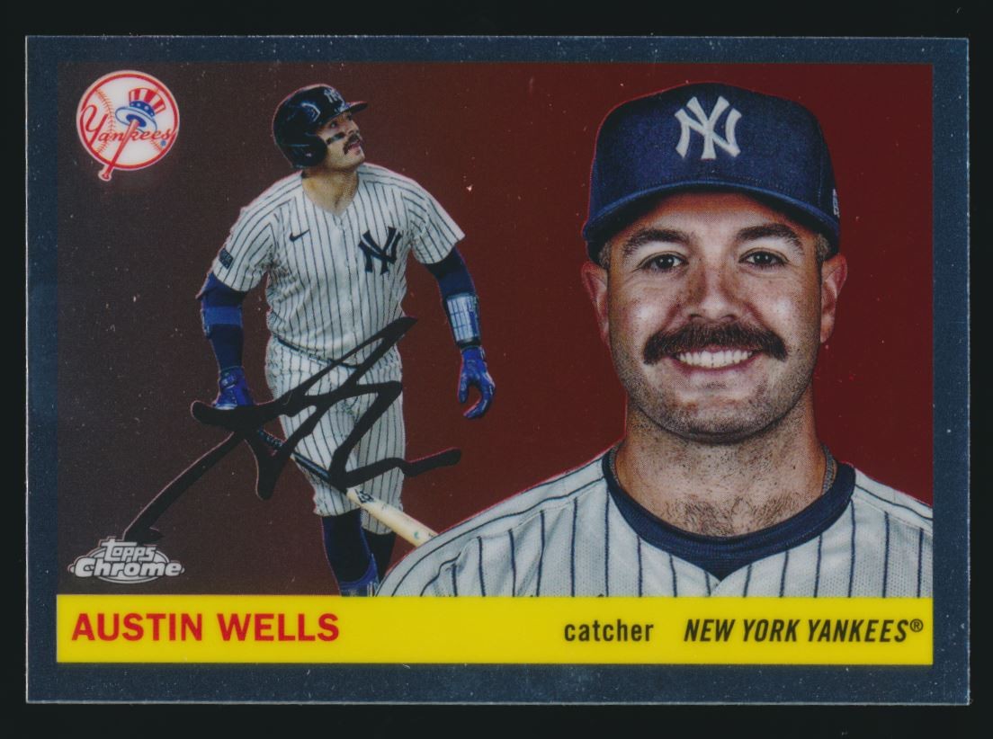 2025 Topps Chrome Platinum #165 Austin Wells New York Yankees
