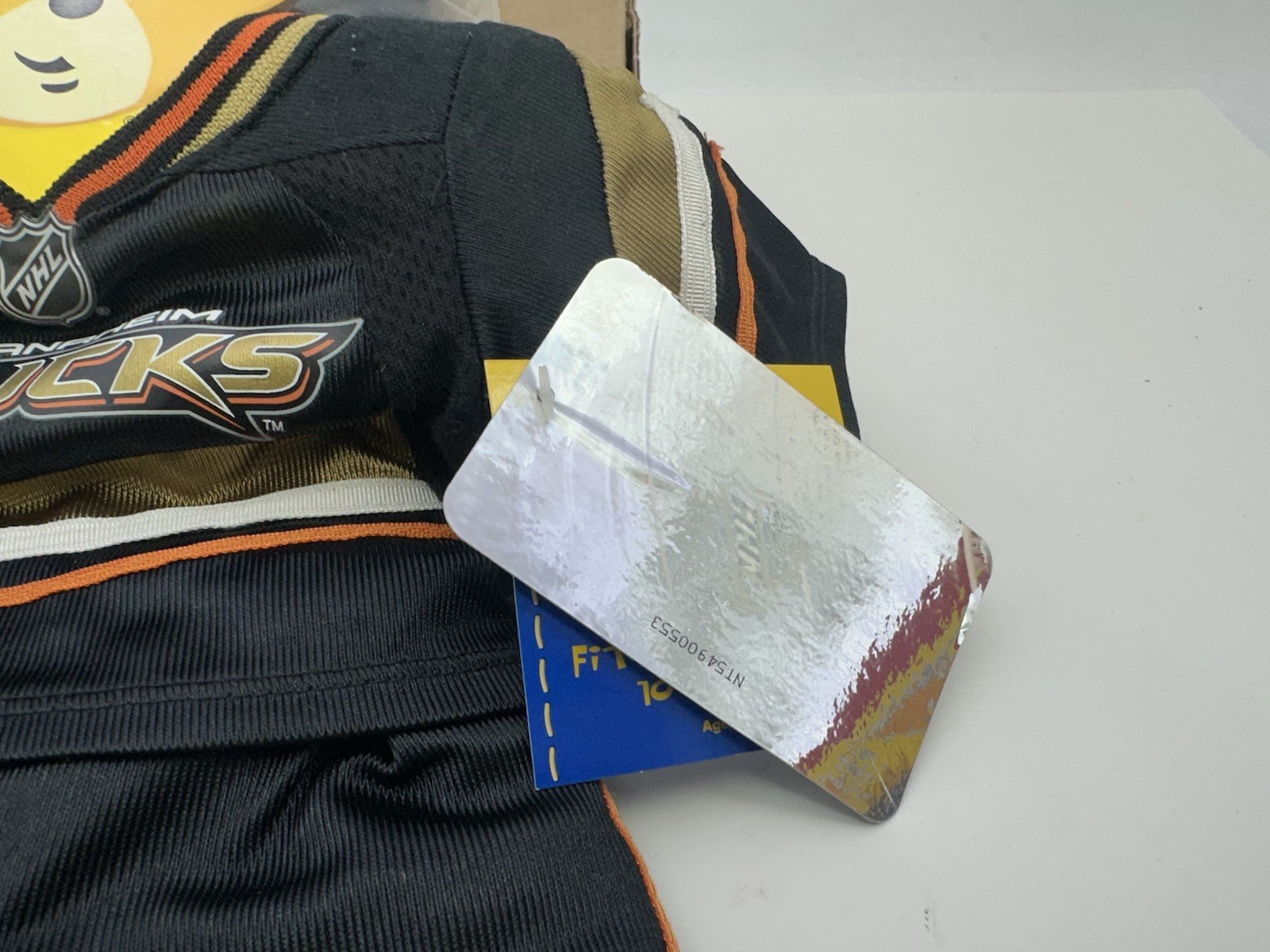 Anaheim Ducks Build-A-Bear Plush Doll NHL Hockey Bear Uniform Jersey Stick NEW