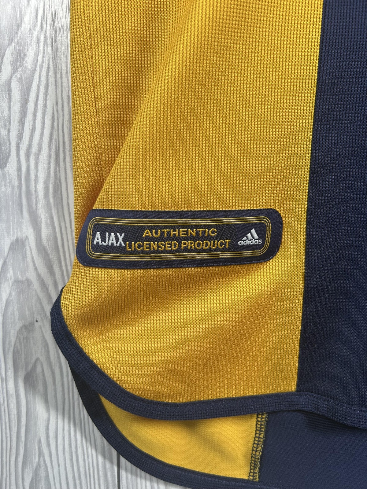 Vintage Ajax Shirt Mens Small Blue Away 1999 2000 Adidas ABN AMRO 90s Jersey