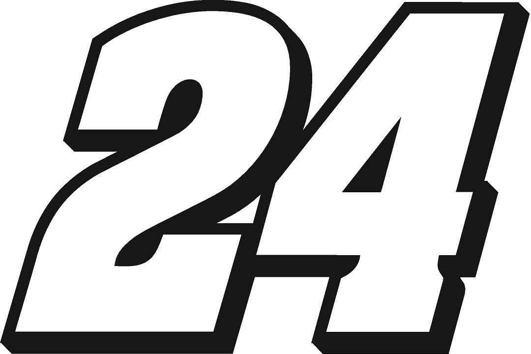NEW FOR 2021 #24 William Byron Racing Sticker Decal – Sm thru XL – Various color