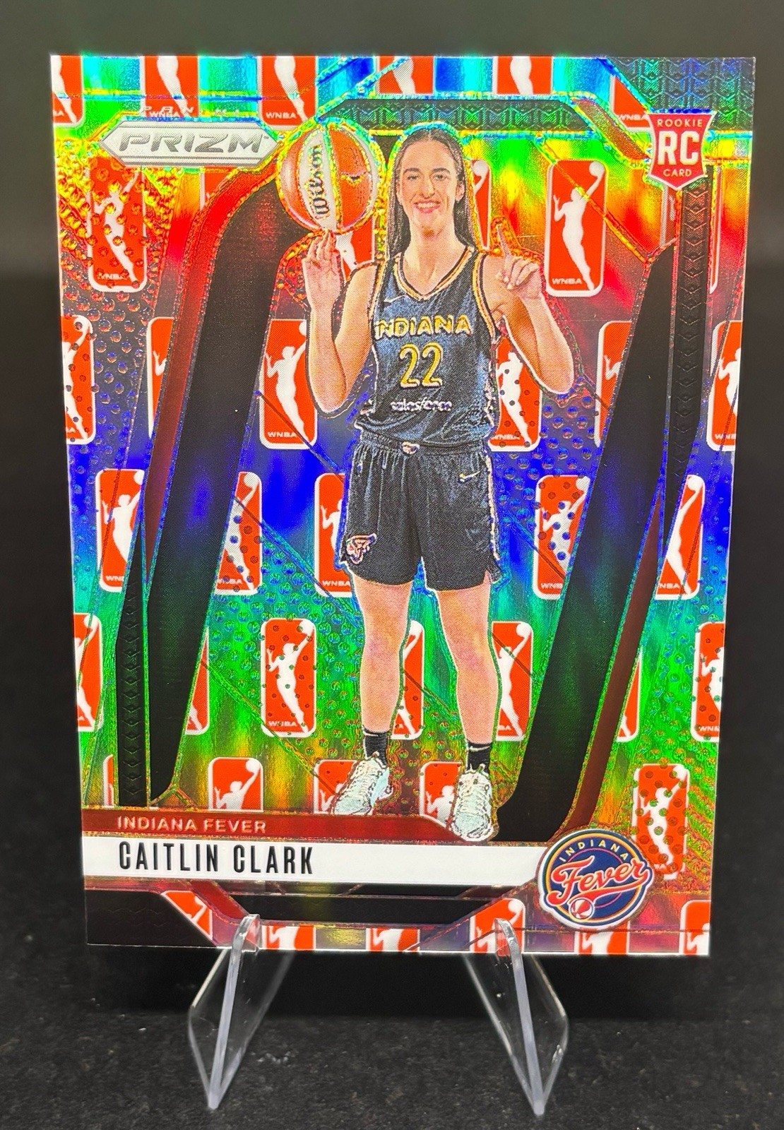 2024 Panini Prizm WNBA Caitlin Clark #145 Logo Prizm SSP RC