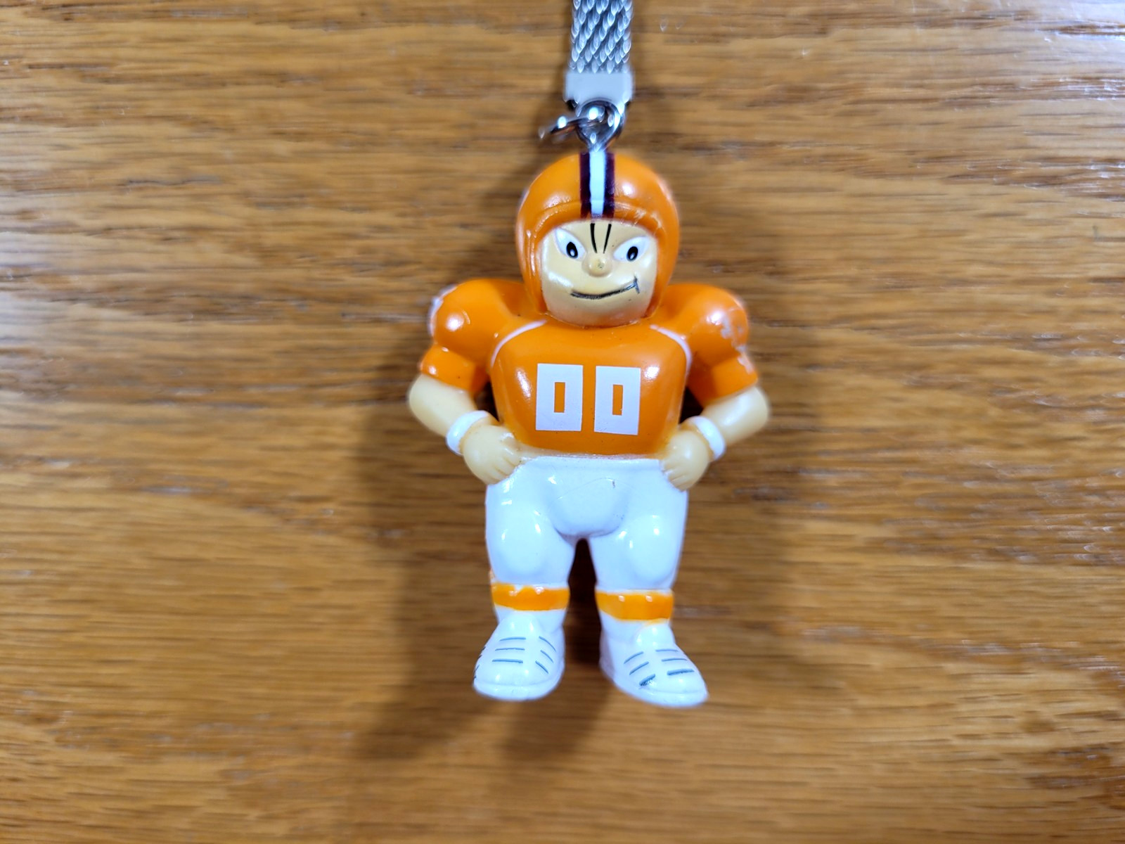 Clemson Tigers Keychain Resin Orange White Lil’ Sports Brat Football Key Ring