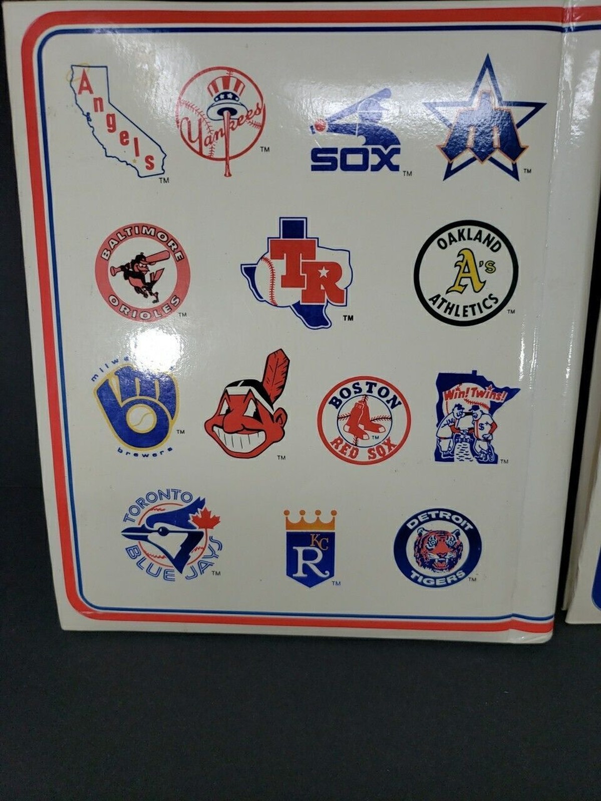 American & National League Baseball Sticker Albums MLB Vintage 1983 Imperial Toy