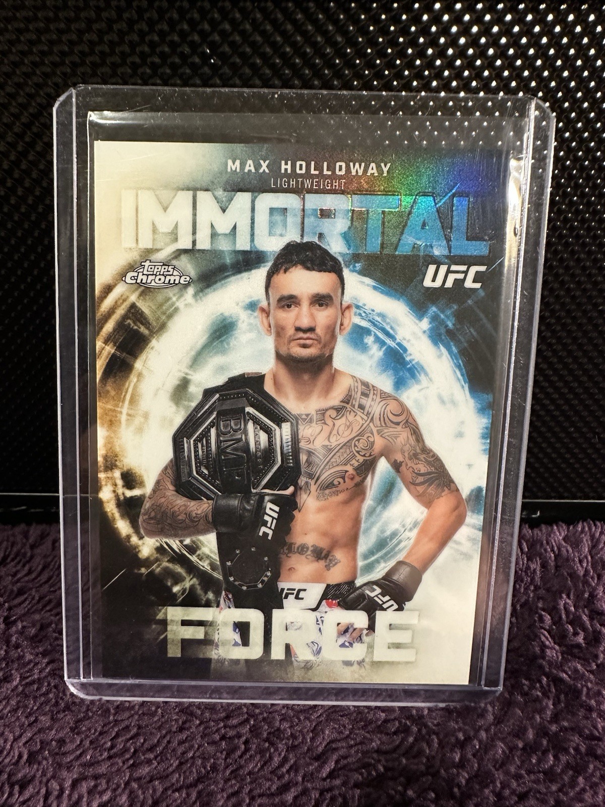 Topps 2026 Chrome UFC Immortal Force Max Holloway Insert #IF-24 MMA