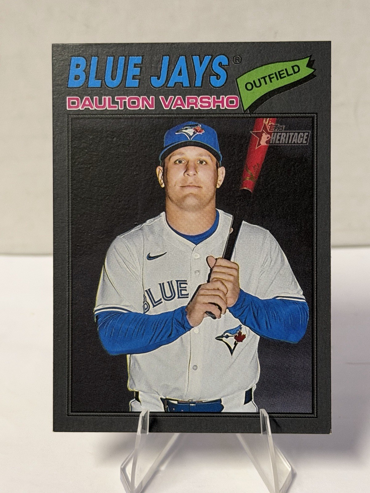 Daulton Varsho #223 Topps Heritage 2026 – Dark Gray Bordered