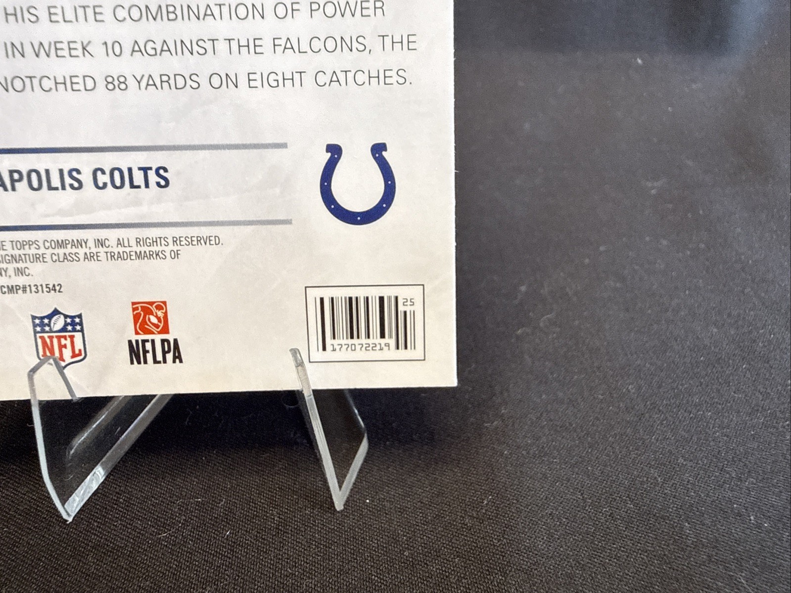 Tyler Warren 2025 Topps In Session IS-9 RC Indianapolis Colts