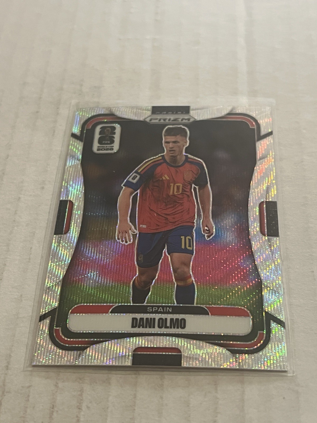 2026 Panini Prizm FIFA World Cup Dani Olmo Silver Wave Prizm