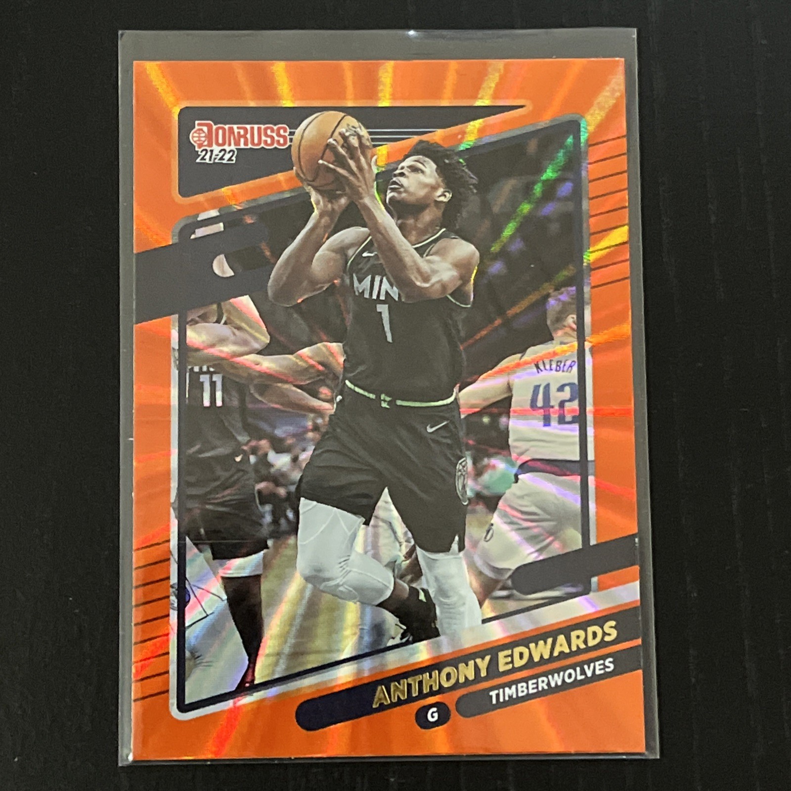 2021-22 Panini Donruss – Anthony Edwards #175 Holo Orange Laser