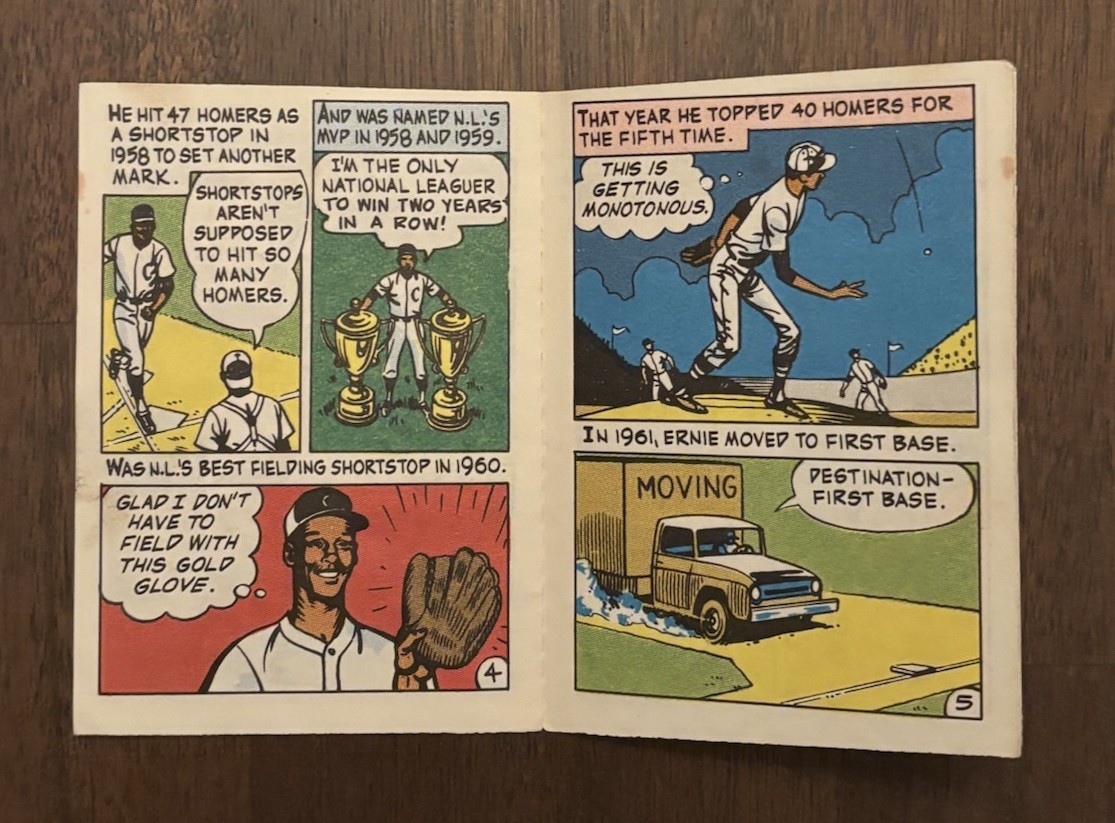 1970 Topps Booklet #14 The Ernie Banks Story – Comics Mini Booklet – EX+