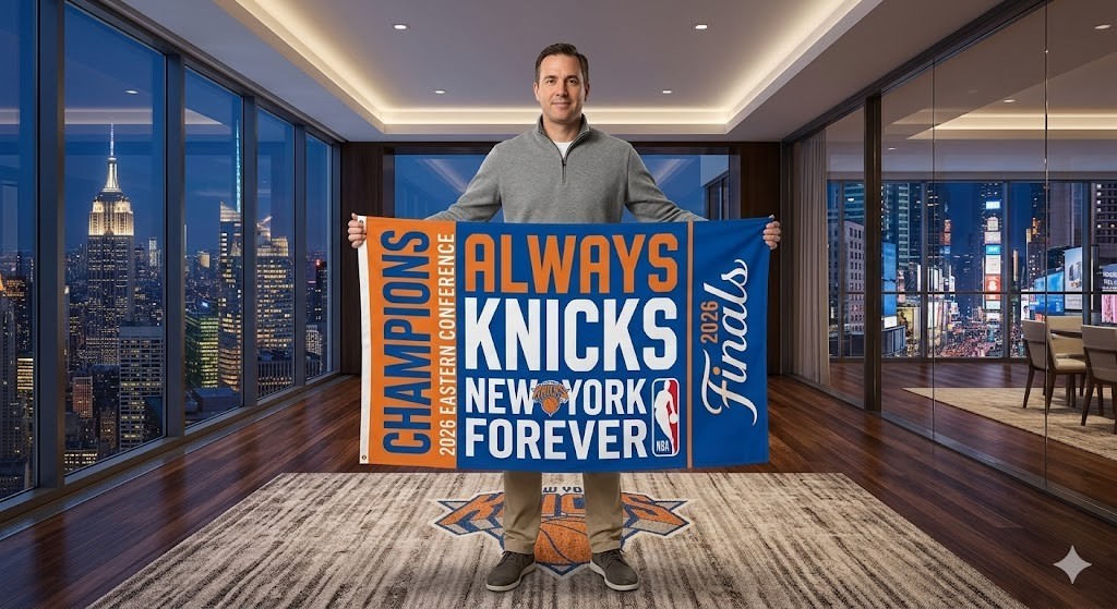 Knicks Flag 2×3,3×5,4×6,5×8 Ft USA Fast Ship