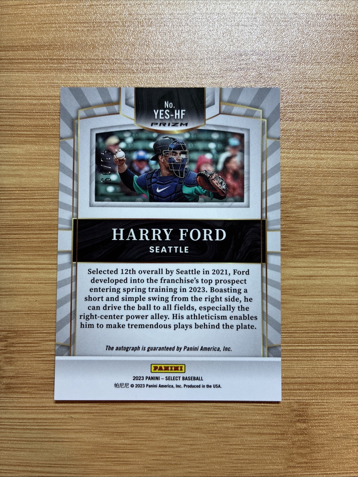 2023 Select Harry Ford #YES-HF Youth Explosion Auto Silver /99