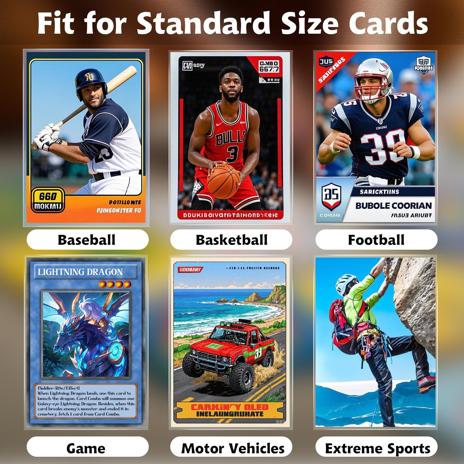 1000 Pcs Card Sleeves Toploaders for Trading Cards, Soft Clear Card Sleeves f…