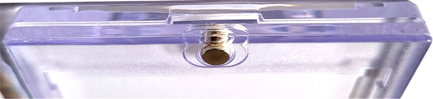 5 Pro Safe Premium 75pt Magnetic UV Thick Sports Card Holder Clear Storage Cases