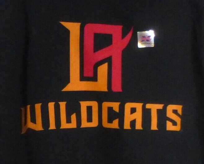 LA WILDCATS Football Ladies Pullover Hoodie Sweatshirt, XFL,Black, Sz Small, NWT