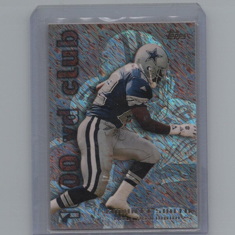 1995 Topps #4 Emmitt Smith 1000/3000 Yard Club Power Boosters