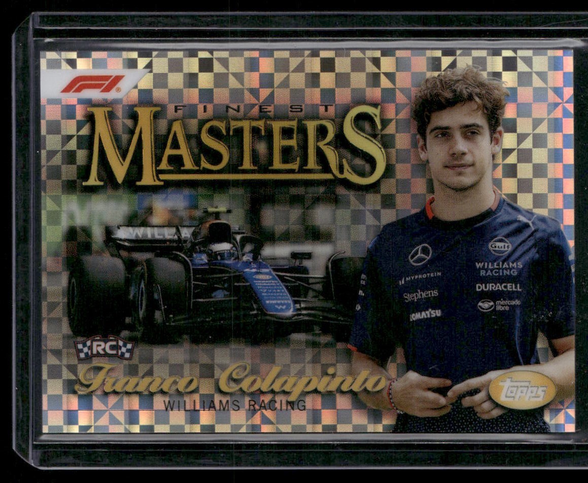 2024 Topps Finest F1 #MST-10 Franco Colapinto Masters Checkerboard Refractor