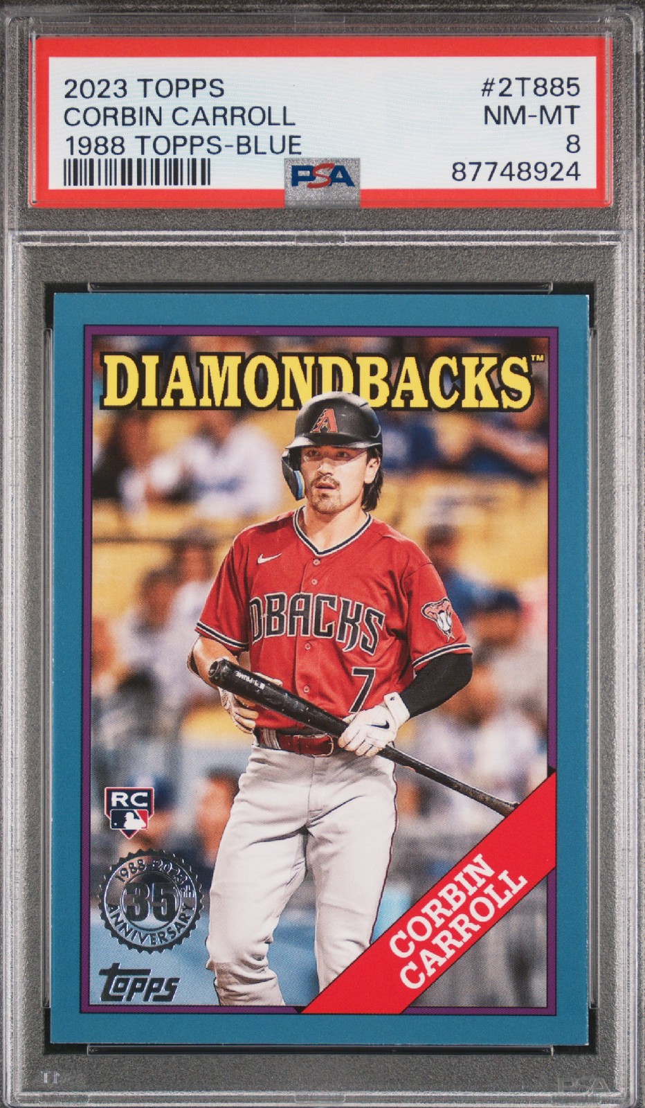2023 Topps 1988 Topps Blue #2T885 Corbin Carroll RC PSA 8