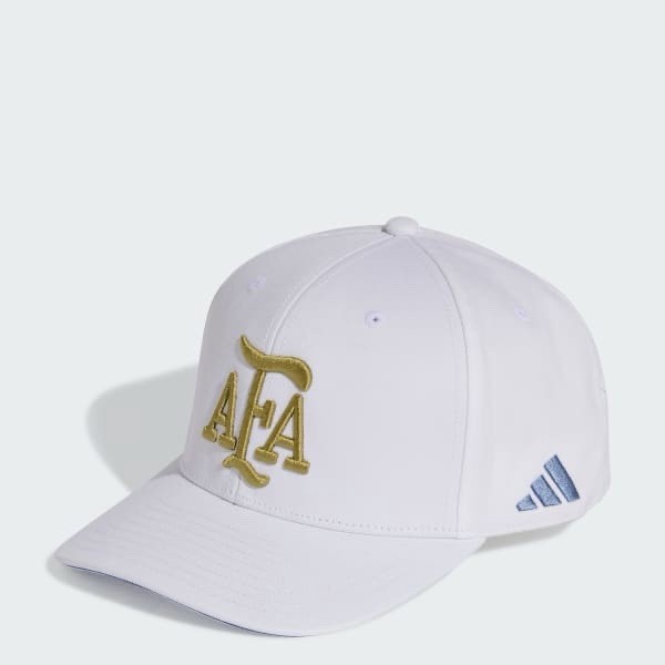 Adidas Argentina Football SnapBack Hat Cap AFA Soccer White One Size KE1387