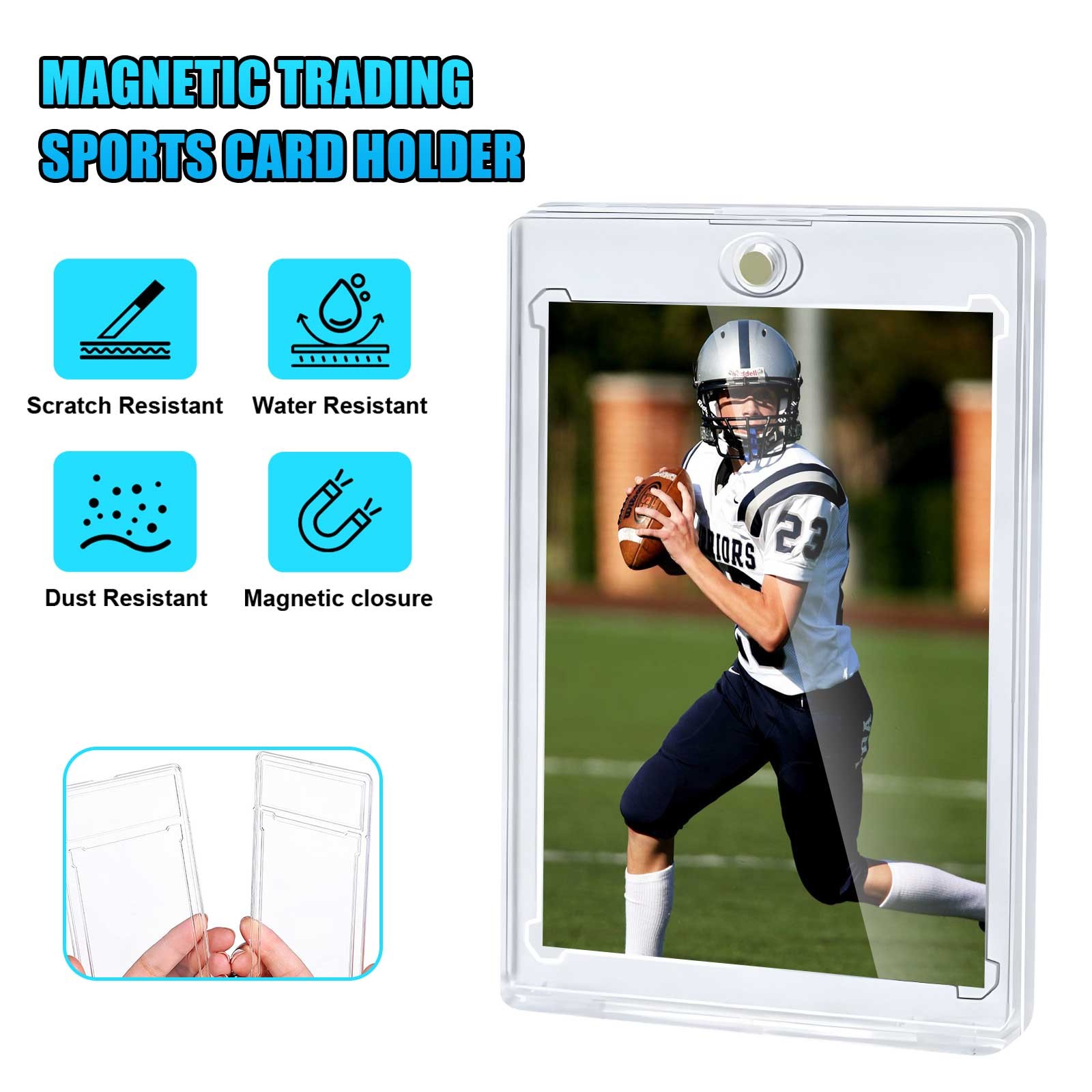 5/10/30 pcs Magnetic Card Holder for Trading Cards Protector Case Hard Baseball