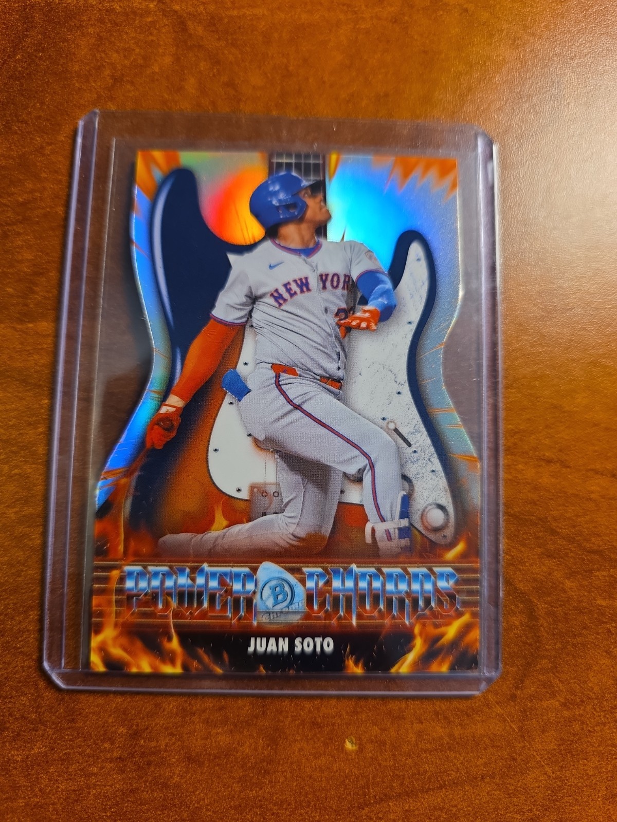 2026 Bowman, Juan Soto Power Chords #PC-12, Chrome Refractor, New York Mets