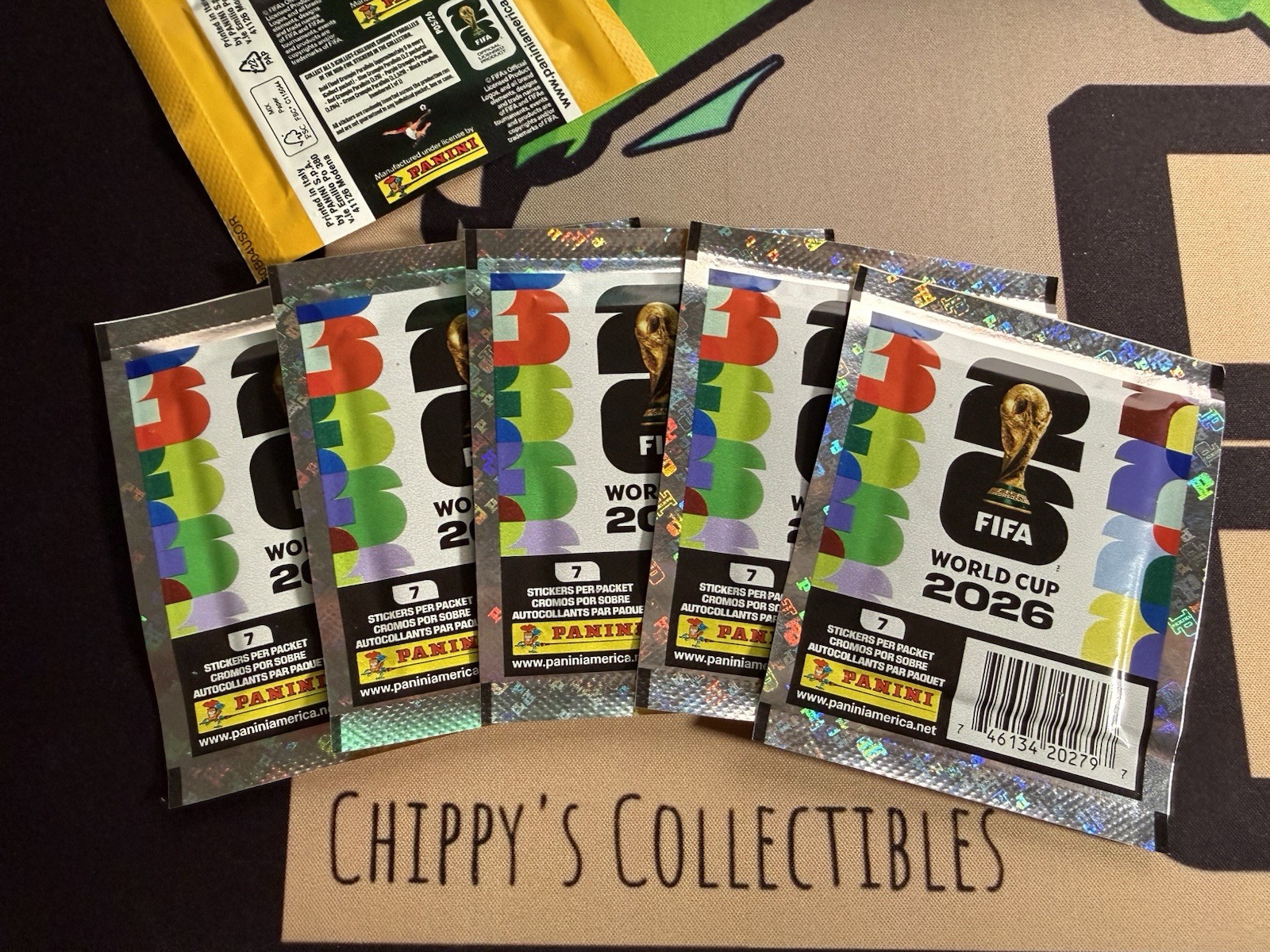2026 Panini FIFA World Cup Gold Crumple Online Exclusive 1 Pack Sealed On Hand